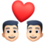 Эмодзи 👨🏻‍❤️‍👨🏻 Facebook.com