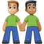 Эмодзи 👨🏼‍🤝‍👨🏾 Facebook.com