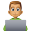 Эмодзи 👨🏽‍💻 Facebook.com