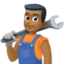 Эмодзи 👨🏾‍🔧 Facebook.com