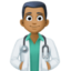 Эмодзи 👨🏾‍⚕️ Facebook.com