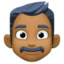 Эмодзи 👨🏾 Facebook.com