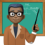 Эмодзи 👨🏿‍🏫 Facebook.com