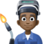 Эмодзи 👨🏿‍🏭 Facebook.com