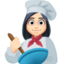 Эмодзи 👩🏻‍🍳 Facebook.com