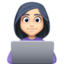 Эмодзи 👩🏻‍💻 Facebook.com