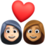 Эмодзи 👩🏻‍❤️‍👩🏽 Facebook.com