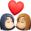 Эмодзи 👩🏻‍❤️‍💋‍👩🏼 Facebook.com