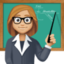 Эмодзи 👩🏼‍🏫 Facebook.com