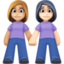 Эмодзи 👩🏼‍🤝‍👩🏻 Facebook.com