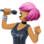 Эмодзи 👩🏽‍🎤 Facebook.com