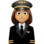Эмодзи 👩🏽‍✈️ Facebook.com