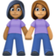 Эмодзи 👩🏾‍🤝‍👩🏽 Facebook.com
