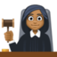 Эмодзи 👩🏾‍⚖️ Facebook.com