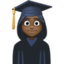 Эмодзи 👩🏿‍🎓 Facebook.com