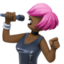 Эмодзи 👩🏿‍🎤 Facebook.com