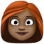 Эмодзи 👩🏿‍🦰 Facebook.com