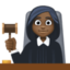 Эмодзи 👩🏿‍⚖️ Facebook.com