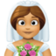 Эмодзи 👰🏽‍♀️ Facebook.com
