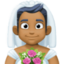 Эмодзи 👰🏾‍♂️ Facebook.com