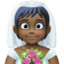Эмодзи 👰🏿 Facebook.com