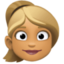 Эмодзи 👱🏽‍♀️ Facebook.com