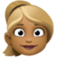 Эмодзи 👱🏾‍♀️ Facebook.com