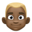 Эмодзи 👱🏿‍♂️ Facebook.com