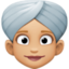 Эмодзи 👳🏼‍♀️ Facebook.com