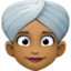 Эмодзи 👳🏾‍♀️ Facebook.com