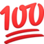 Эмодзи 💯 Facebook.com
