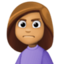 Эмодзи 🙍🏽‍♀️ Facebook.com