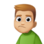 Эмодзи 🙎🏼‍♂️ Facebook.com