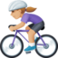 Эмодзи 🚴🏼‍♀️ Facebook.com