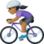 Эмодзи 🚴🏾‍♀️ Facebook.com