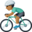 Эмодзи 🚴🏾‍♂️ Facebook.com