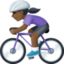 Эмодзи 🚴🏿‍♀️ Facebook.com