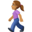 Эмодзи 🚶🏽‍♀️ Facebook.com