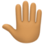Эмодзи 🤚🏽 Facebook.com