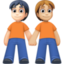 Эмодзи 🧑🏻‍🤝‍🧑🏼 Facebook.com