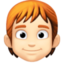 Эмодзи 🧑🏻‍🦰 Facebook.com