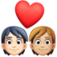 Эмодзи 🧑🏻‍❤️‍🧑🏼 Facebook.com