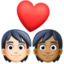 Эмодзи 🧑🏻‍❤️‍🧑🏾 Facebook.com
