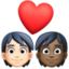 Эмодзи 🧑🏻‍❤️‍🧑🏿 Facebook.com