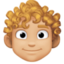 Эмодзи 🧑🏼‍🦱 Facebook.com