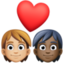 Эмодзи 🧑🏼‍❤️‍🧑🏿 Facebook.com