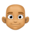 Эмодзи 🧑🏽‍🦲 Facebook.com