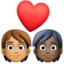 Эмодзи 🧑🏽‍❤️‍🧑🏿 Facebook.com