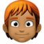 Эмодзи 🧑🏾‍🦰 Facebook.com