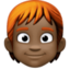 Эмодзи 🧑🏿‍🦰 Facebook.com